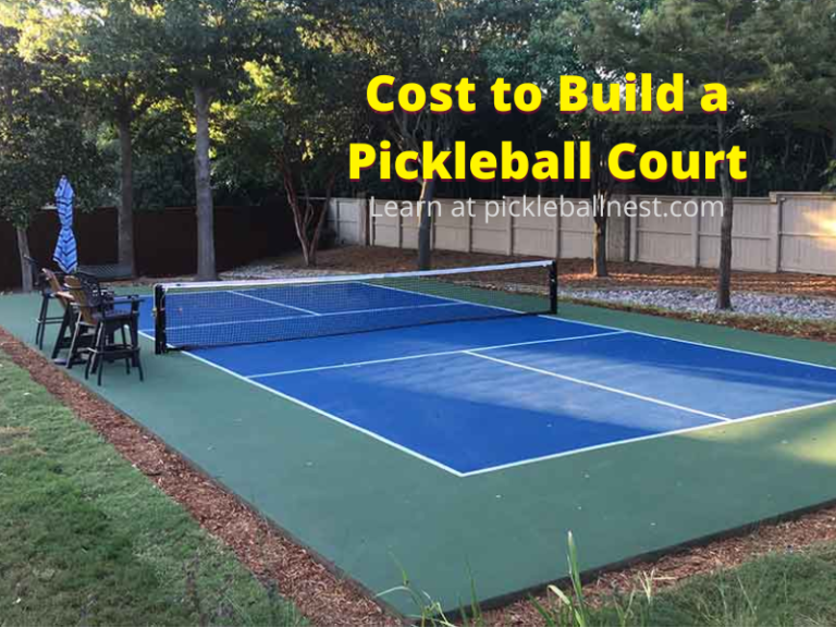 How Much Does it Cost to Build a Pickleball Court?