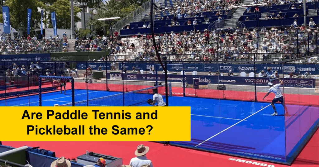Are Paddle Tennis and Pickleball the Same